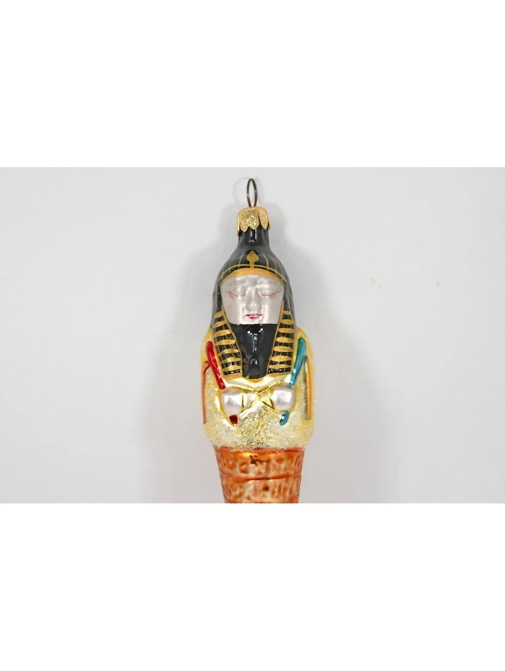 Christopher Radko All Wrapped Up Egyptian Mummy Sarcophagus Halloween Ornament